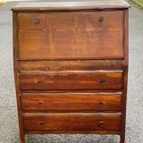 Louis XV style solid wood secretary