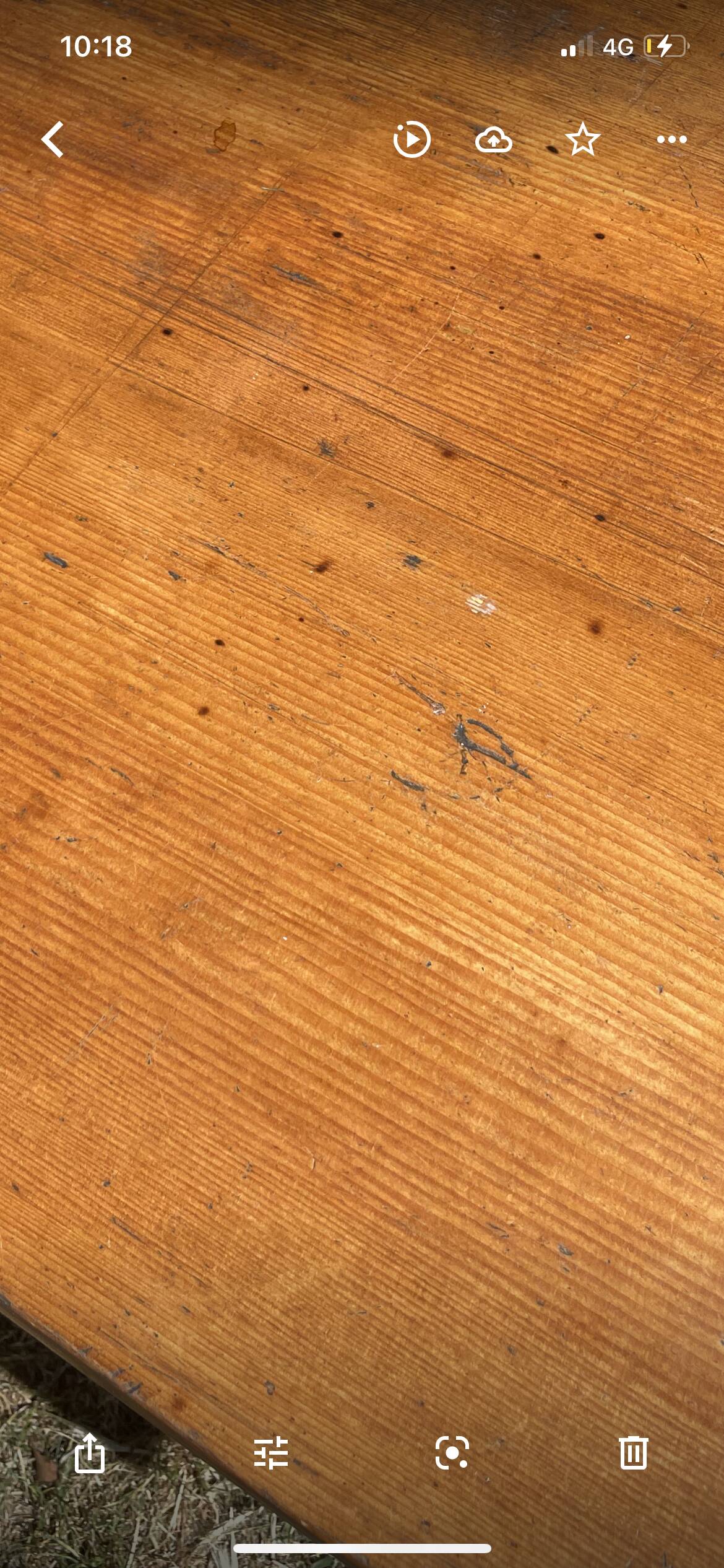 Vintage wooden dining table