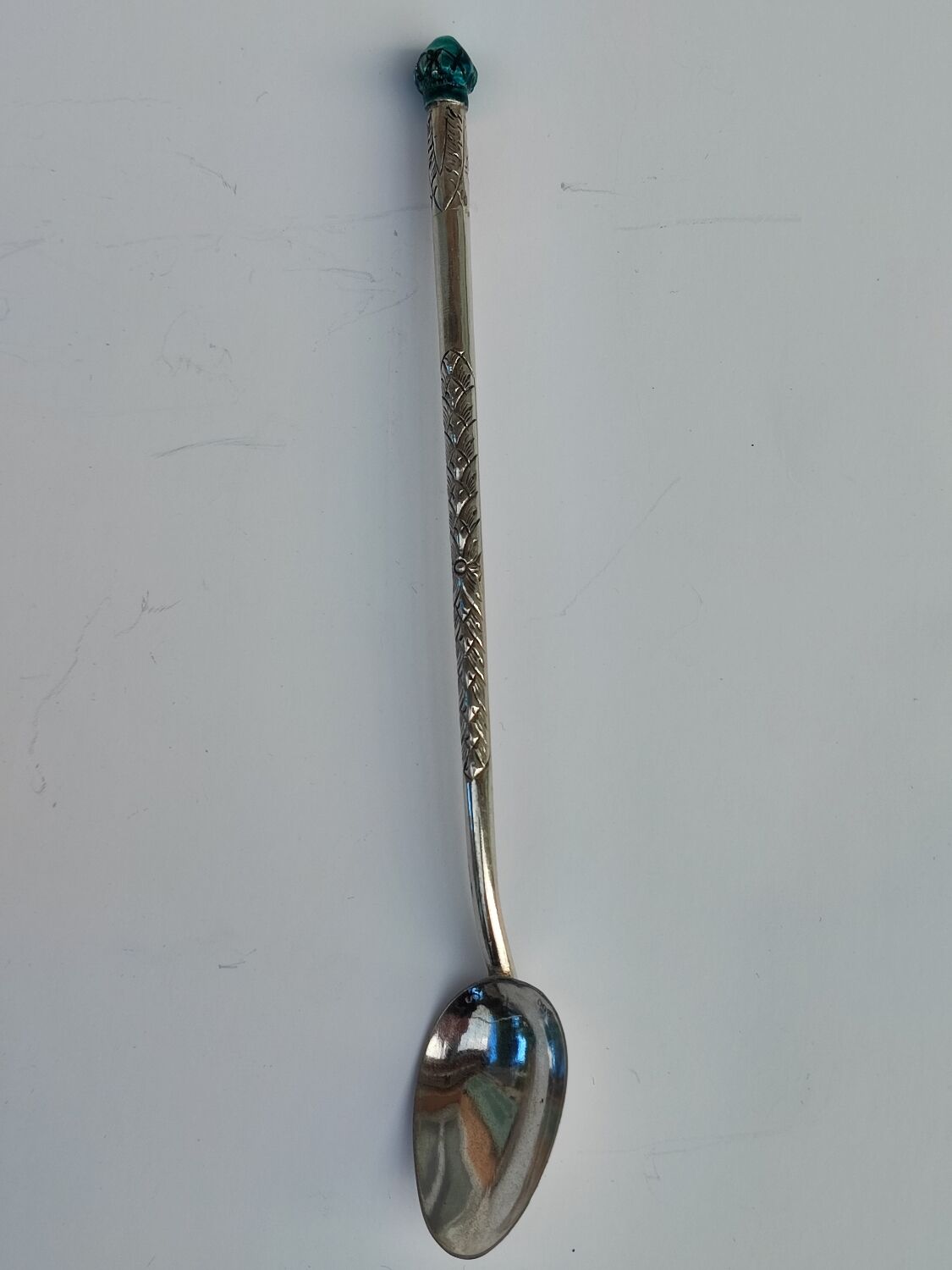 Boxed set of indonesion silver spoons