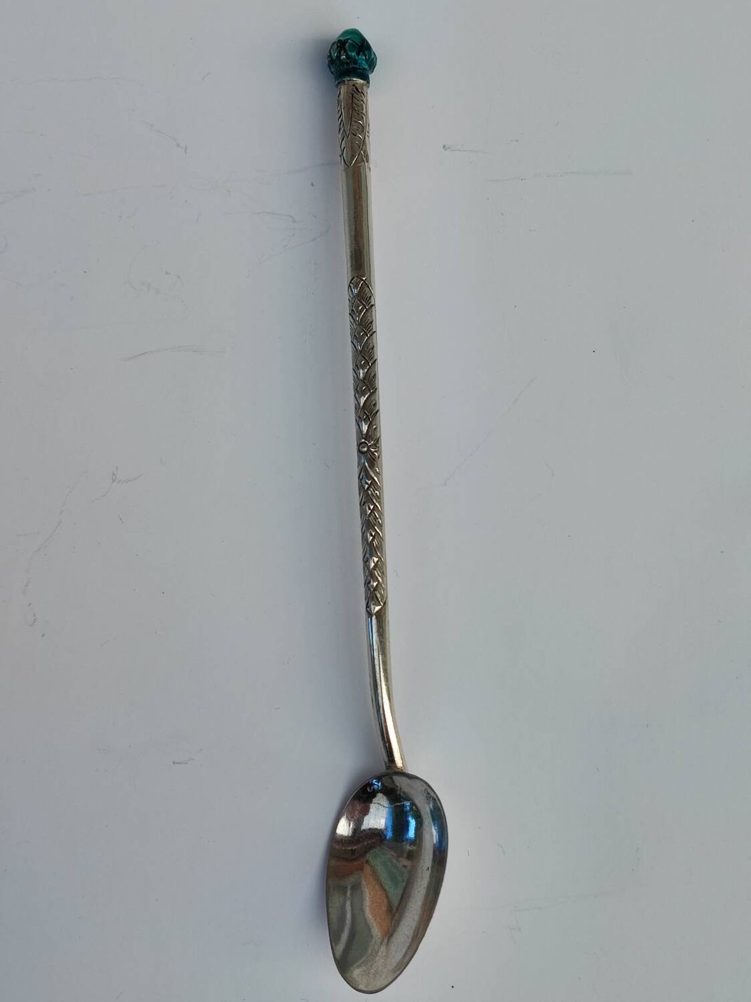 Boxed set of indonesion silver spoons