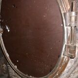 Miroir œuil de bœuf en fonte XIXème - 102cm