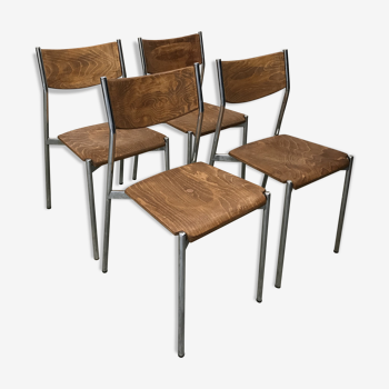 Lot de 4 chaises de style scandinave