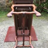 Modular vintage oak coffee table with Albert Ducrot's magical system