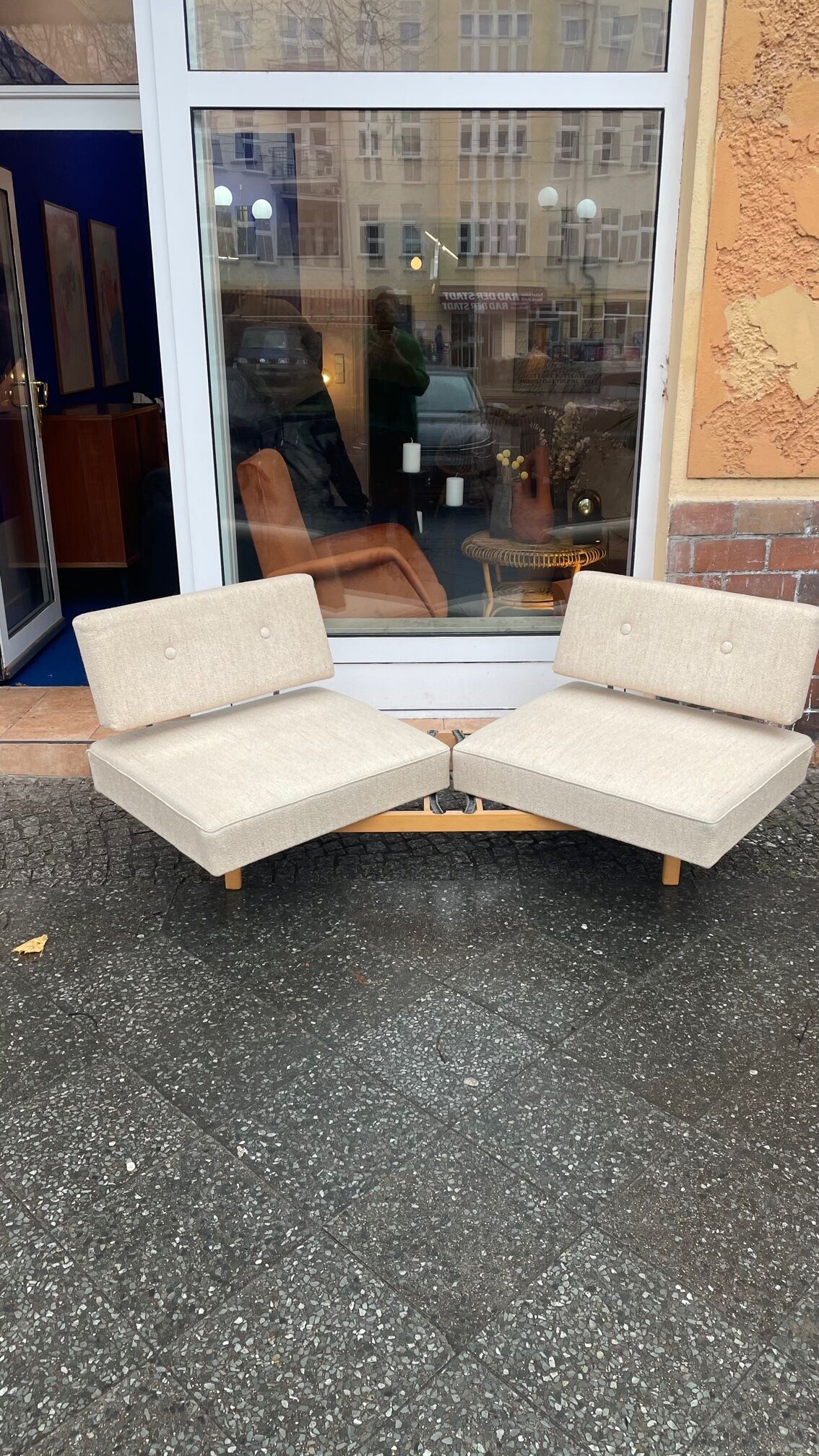 Daybed 2-seater 60s Scandinavian style