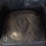 Set of 2 subtle black armchairs in English style with reversible Kelim seat cushion