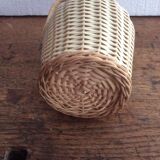 Vintage wicker bottle