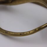 sculpture en bronze brutaliste moderniste