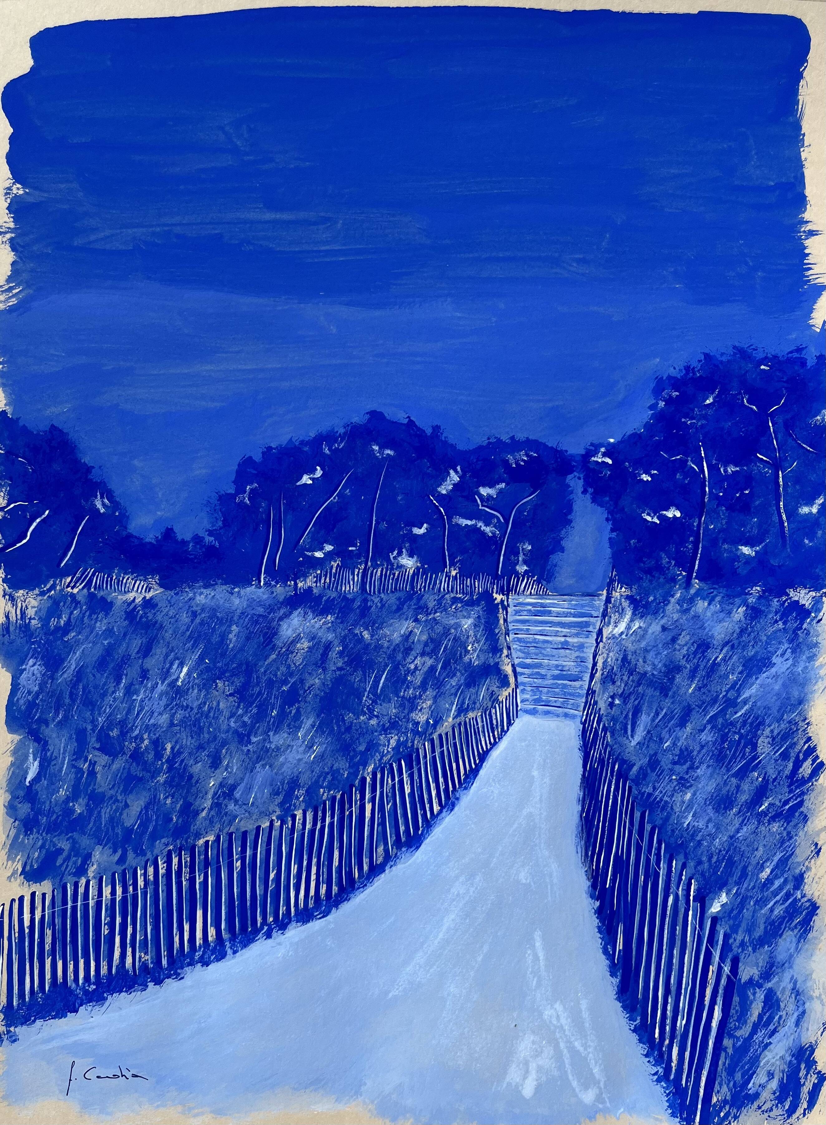 Gouache Sainte-Marine ultramarine blue