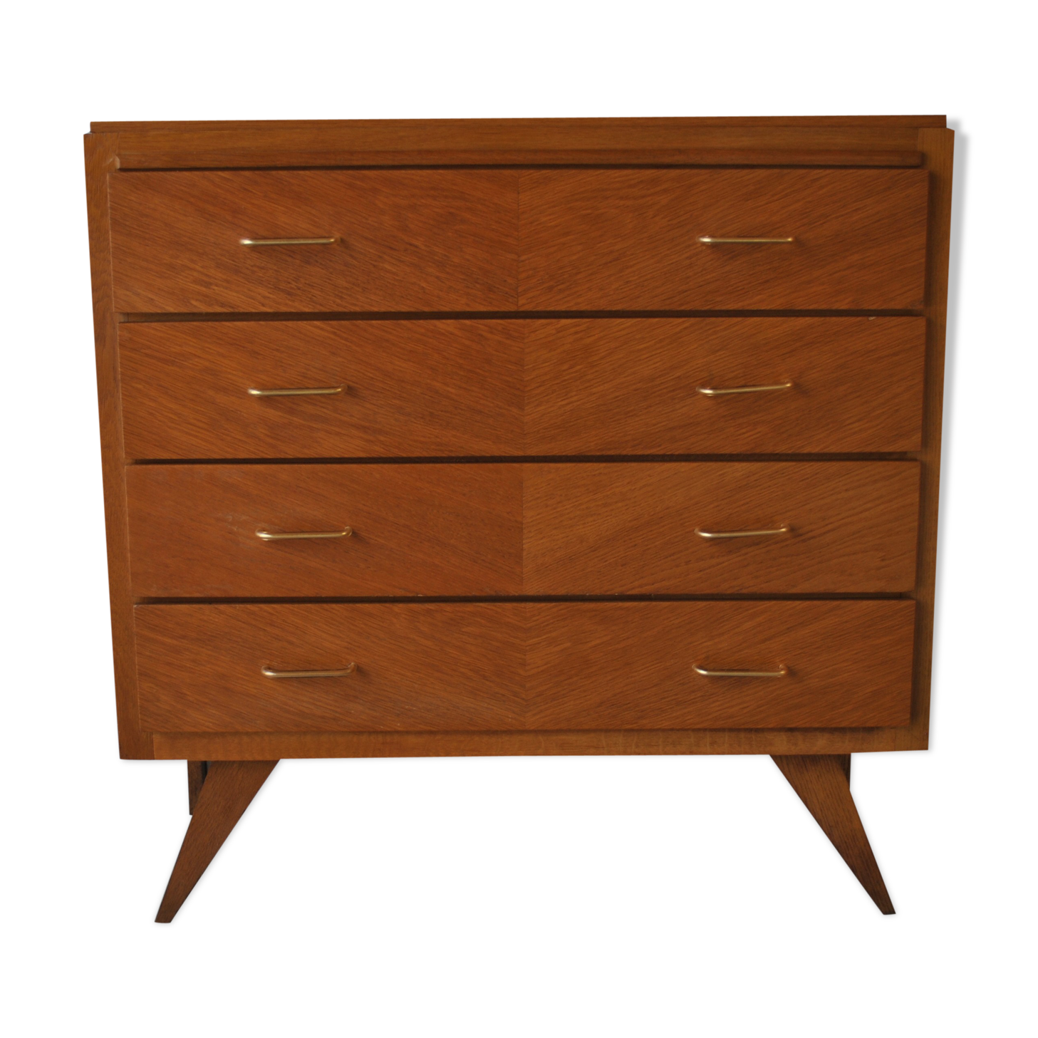 Chest of drawers vintage feet compass 1970