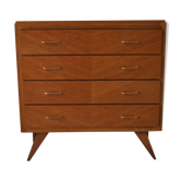 Chest of drawers vintage feet compass 1970