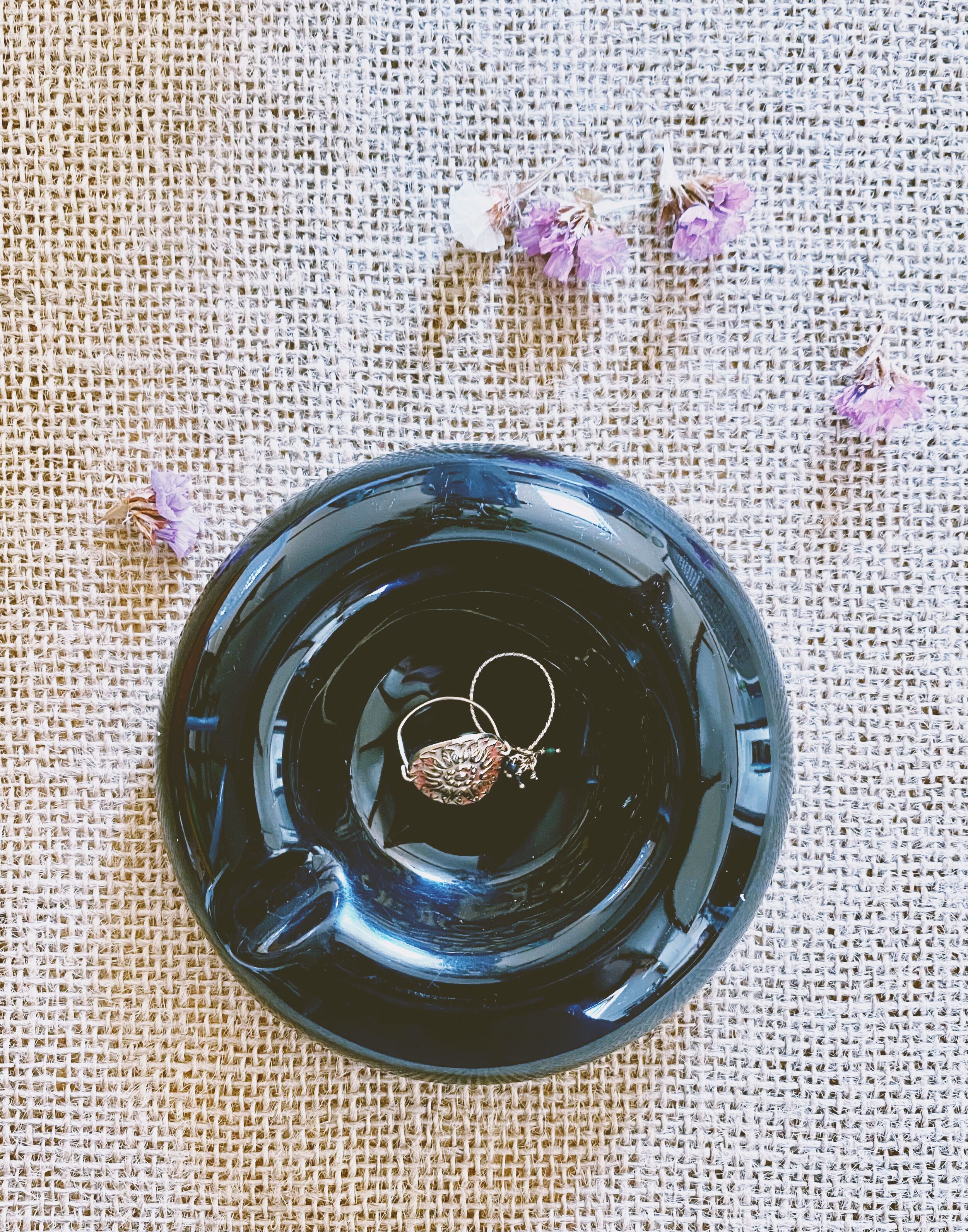 Black ashtray