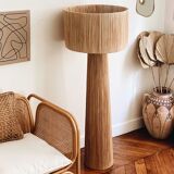 Bahia floor lamp minimalist design raffia