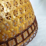 Wicker rattan pendant lampshade