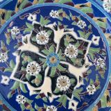 Handmade ceramic collector's plate, glazed with enamels, signed by Adiguzel Gini, Türkiye