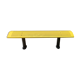 Vintage yellow metal bench