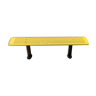 Vintage yellow metal bench
