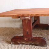 Coffee table on convent trestles