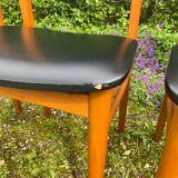 3 Scandinavian teak chairs from the 60s