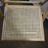 Folding chair in cane