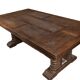 Large solid oak table by Joseph Savina 1950