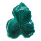 empty pocket cup vintage green ceramic leaf shape 3 leaves VALLAURIS