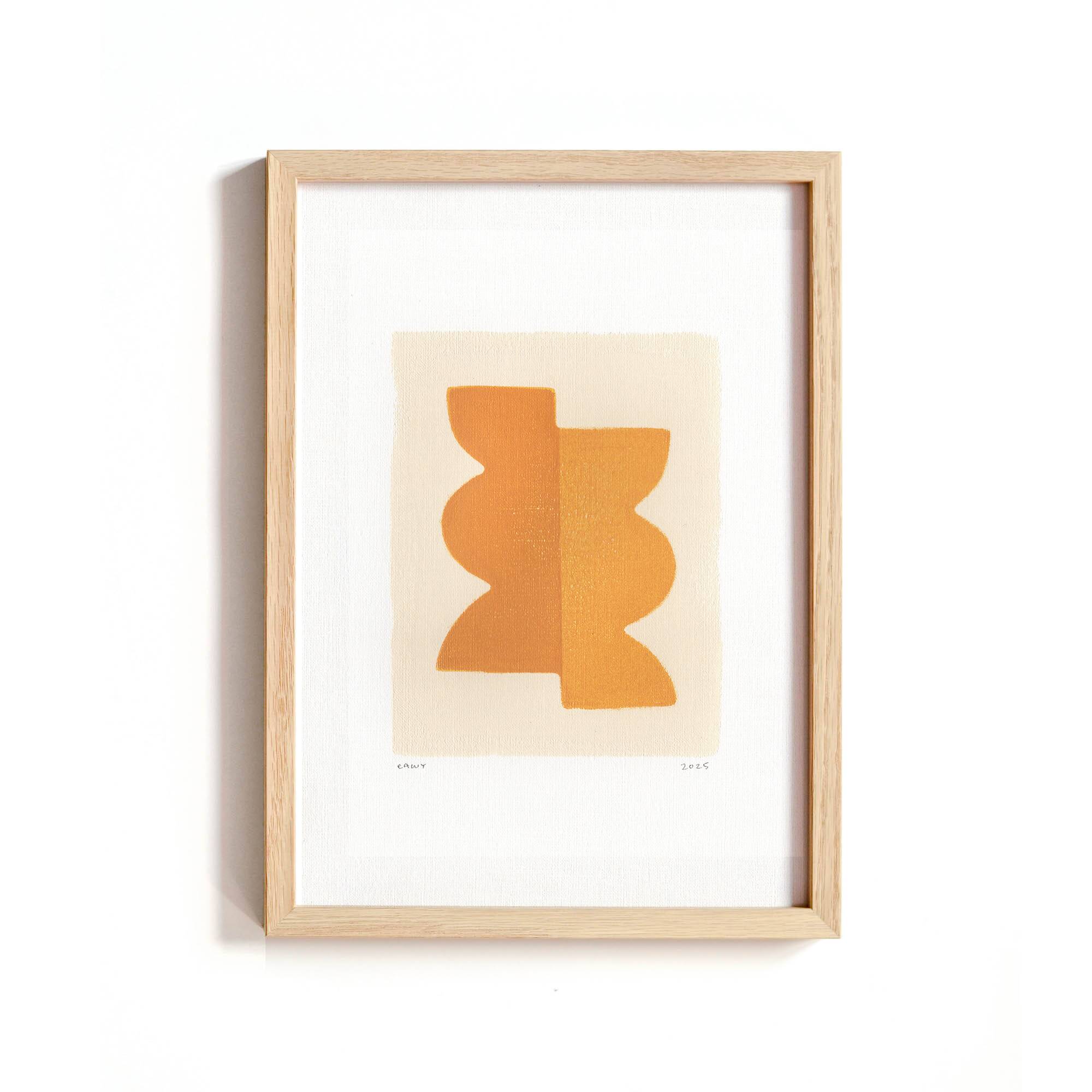 4 illustrations abstraites - tableaux et peintures signées Eawy