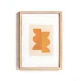 4 abstract illustrations - paintings and pictures signed Eawy