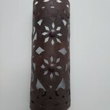 Moroccan wall light in patinated metal