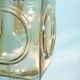 Japandi Lampe suspendue en verre, lampe en verre vintage cubique bohème