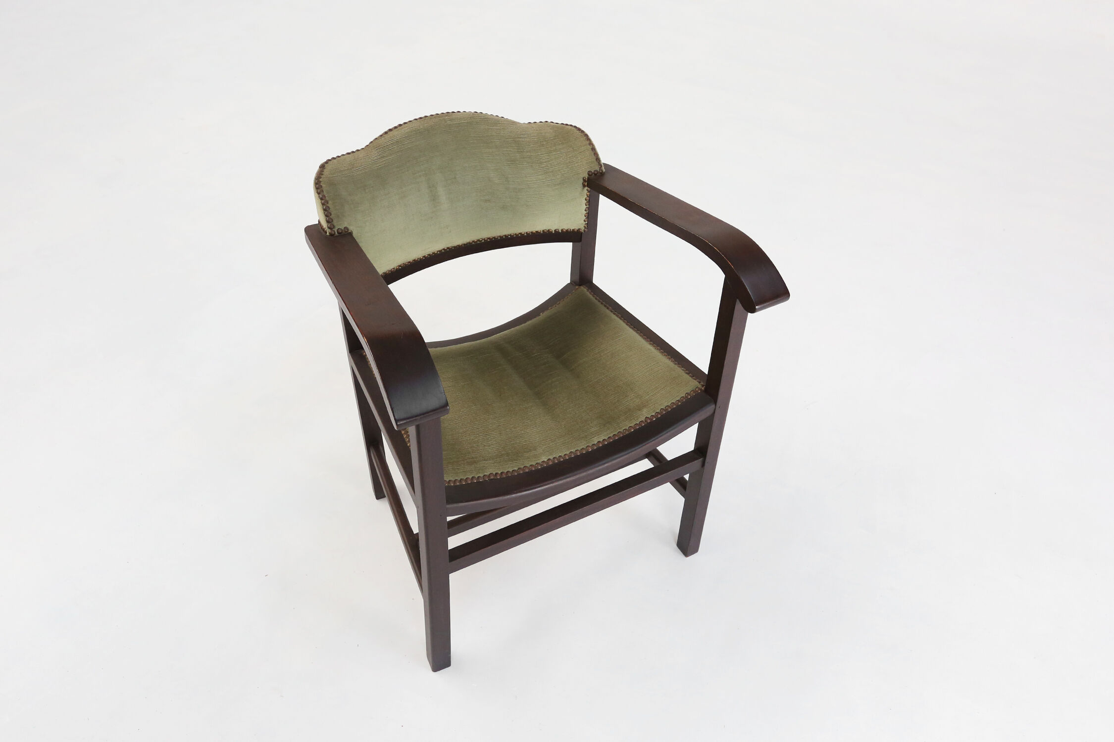 Art deco armchair in black and green ca.1930