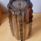 Art deco vase in smoked glass