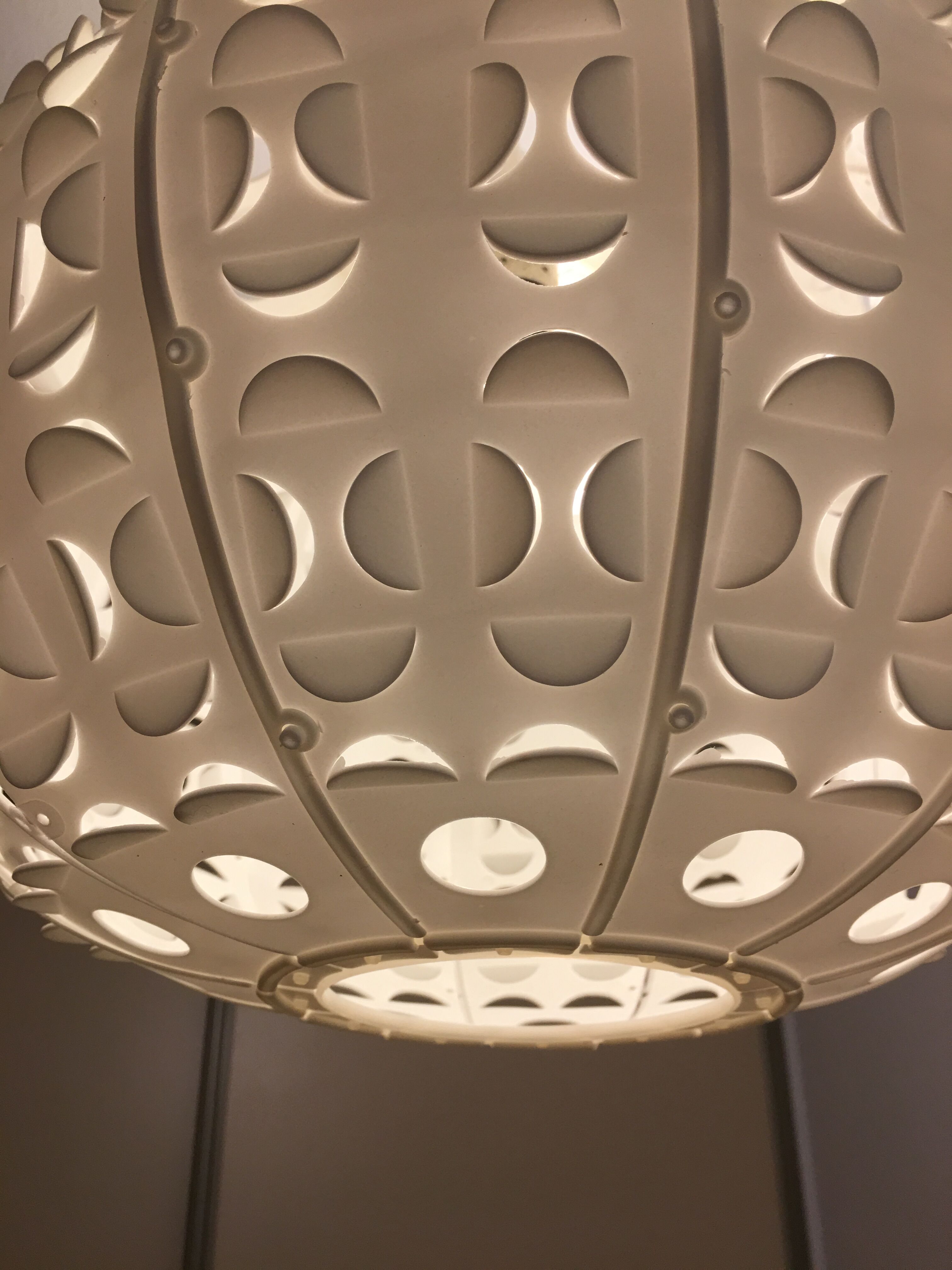 Ball space age hanging lamp 1970