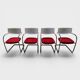Set of 4 Vitra Visavis Chairs – Design by Antonio Citterio
