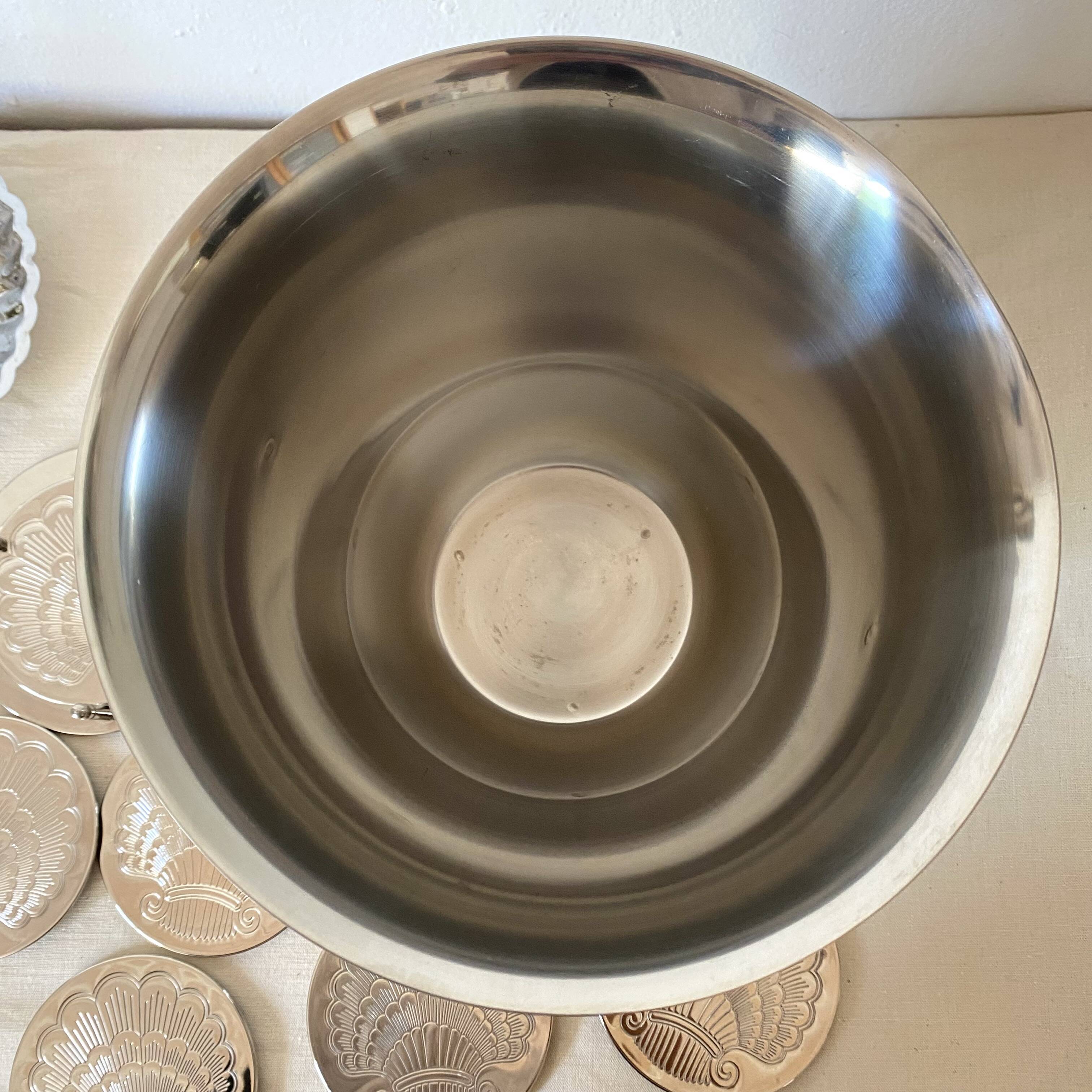 Guy Degrennes stainless steel champagne bucket