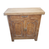 Parisian buffet billot natural patina