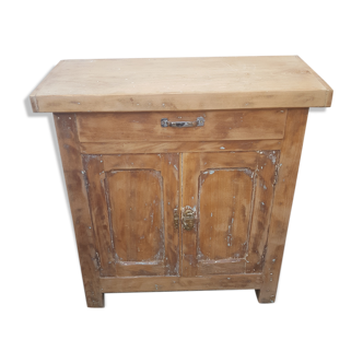 Parisian buffet billot natural patina
