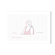 Illustration A4 naiade no. 5/8 bretagne baigneuse mer