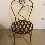 Wrought iron garden chair