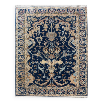 Oriental Iran Kashan rug - handmade - dimensions: 1.42 x 2.00 meters Wool and Silk
