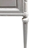 Louis XVI-style tiered desk lay white