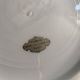 6 Paris porcelain plates, "A la Reine" model, 1890, Damon