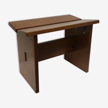 Gautier solid elm modernist bench