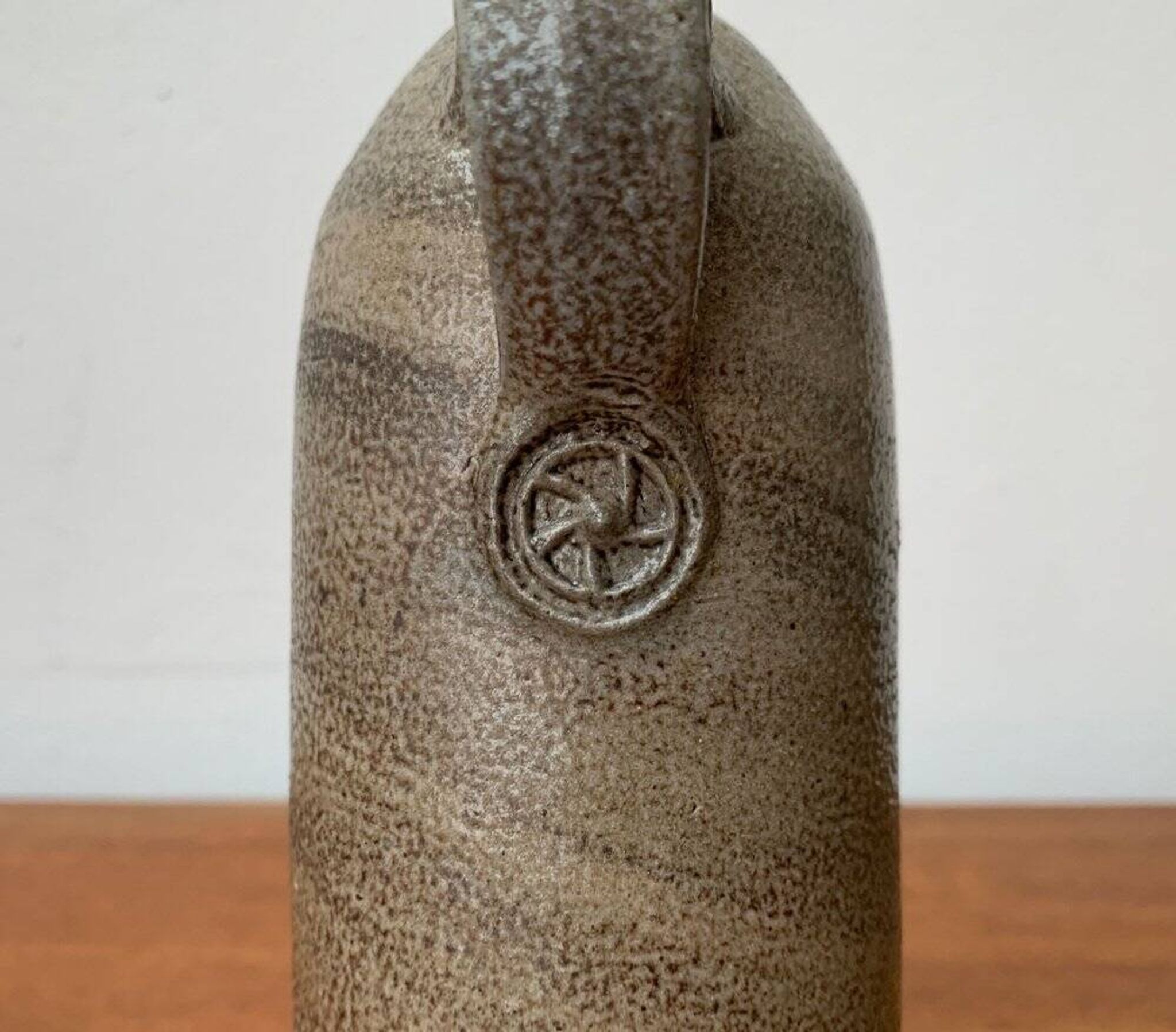 Mid-Century Minimalist Studio Pottery Carafe Vase, 1960s