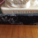 Roman chariot sculpture with carriage by Gino Ruggeri