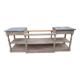 Grand meuble style drapier en bois et zinc