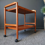 Mid century danish vintage hostess serving drinks trolley in teak