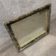 Miroir bois noir et blanc vintage