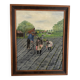 Huile sur toile naïve, milieu XXème
