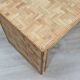 1970s minimalist bamboo & rattan bench by Vivai del Sud
