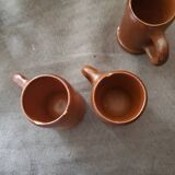 Lot verre à goutte , poterie lempereur